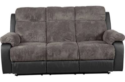 Collection Bradley Large Manual Recliner Sofa - Charcoal